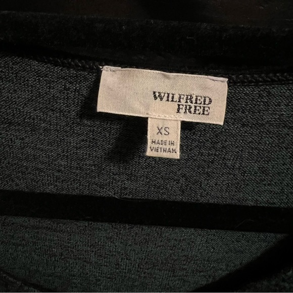 Wilfred Free Lorelei Scoop Neck Dress in Heathered Forest Green - Picture 2 of 10